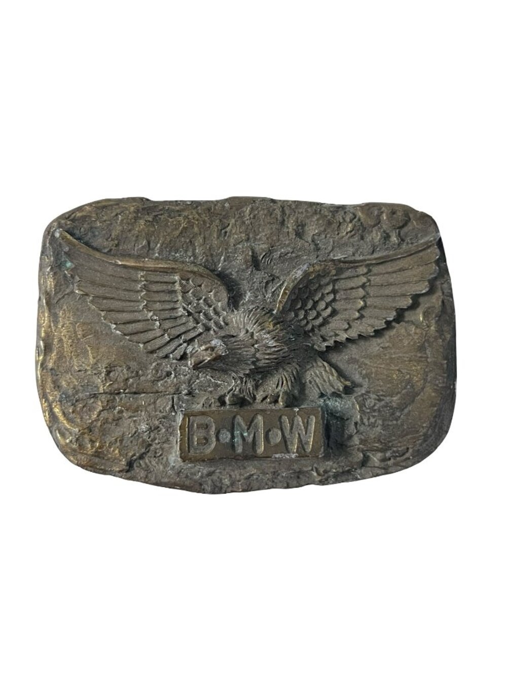 Vintage Tiffany Studios New York Belt Buckle Eagle Bronze Tone Art Nouveau